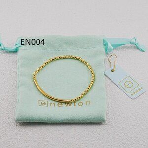 Enewton Gold Smooth Curved Tube Bead Bracelet